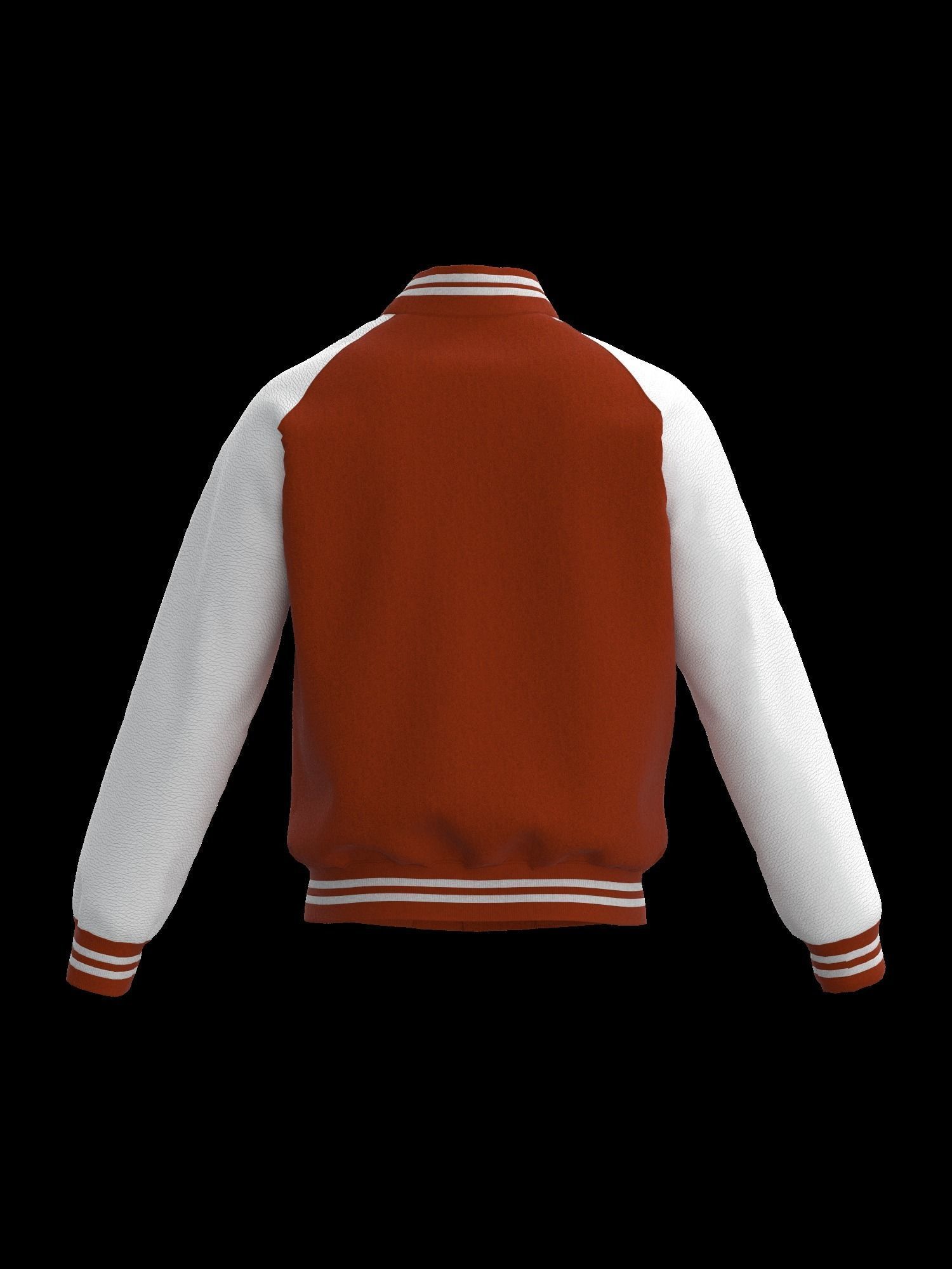 Male raglan varsity jacket 3D model_11
