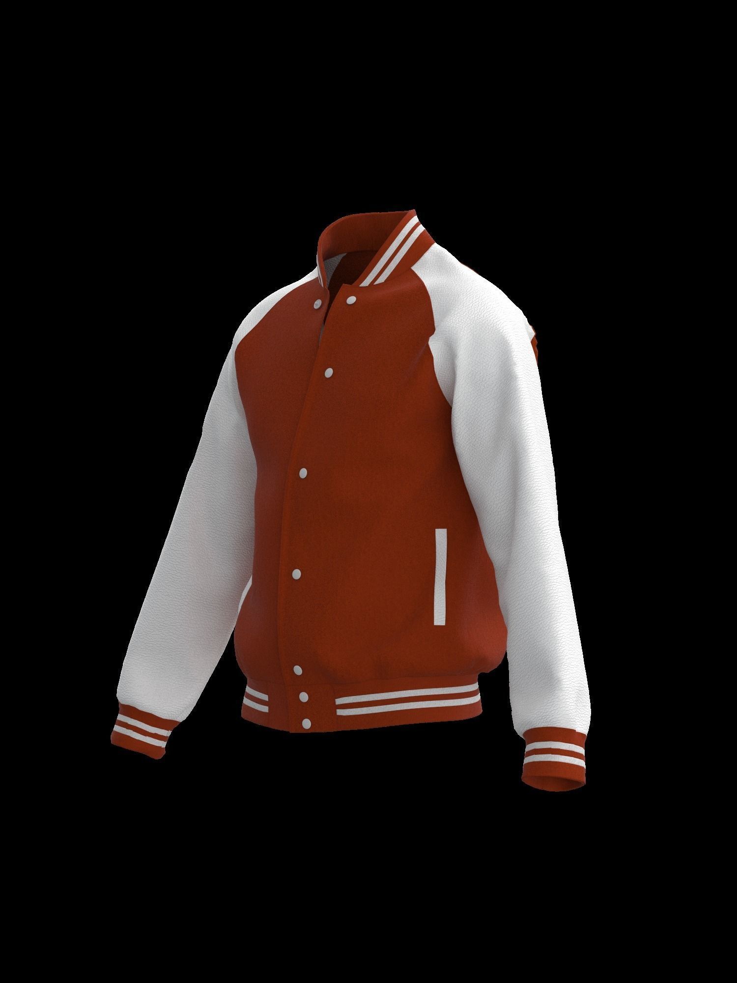 Male raglan varsity jacket 3D model_15