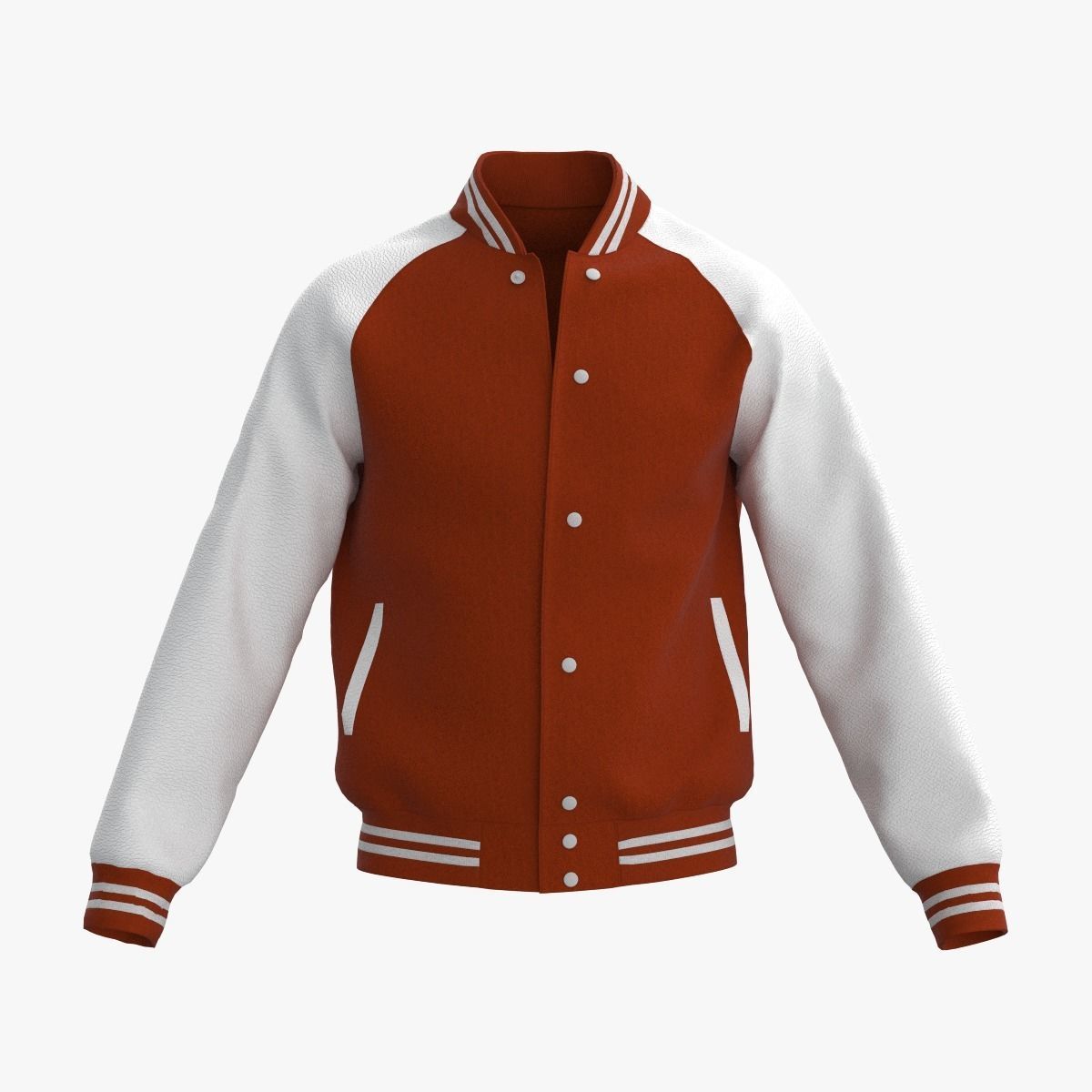 Male raglan varsity jacket 3D model_18