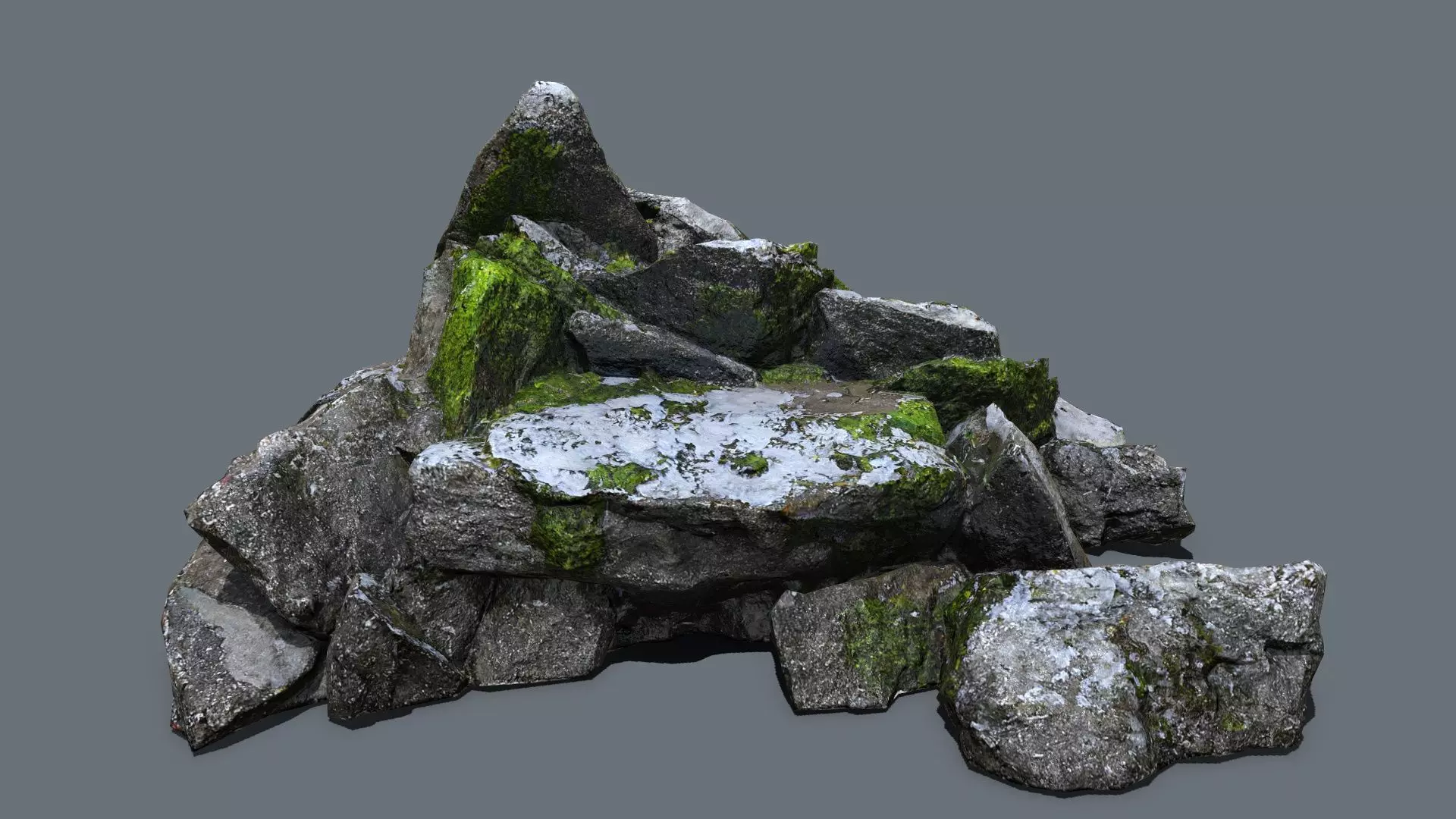 rocks  Low-poly 3D model_0