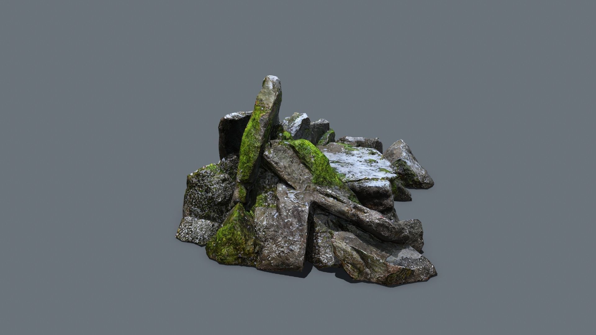 rocks  Low-poly 3D model_3