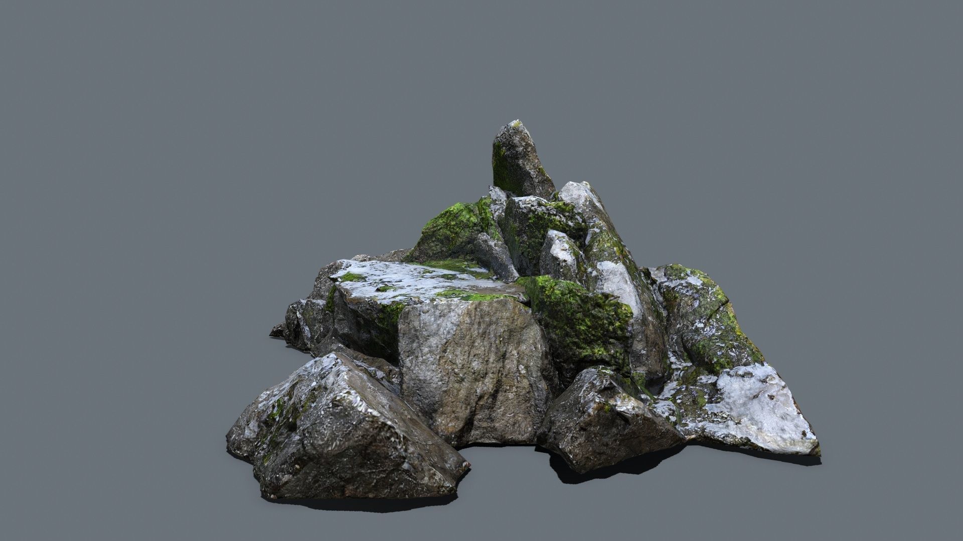 rocks  Low-poly 3D model_16