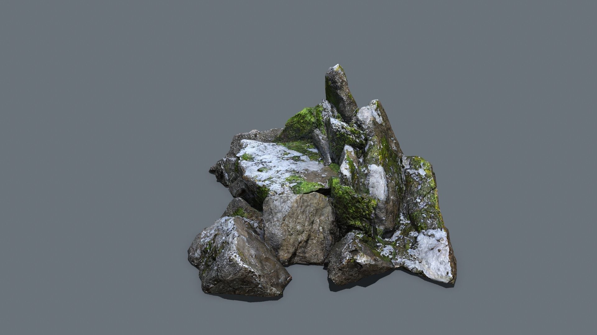 rocks  Low-poly 3D model_7