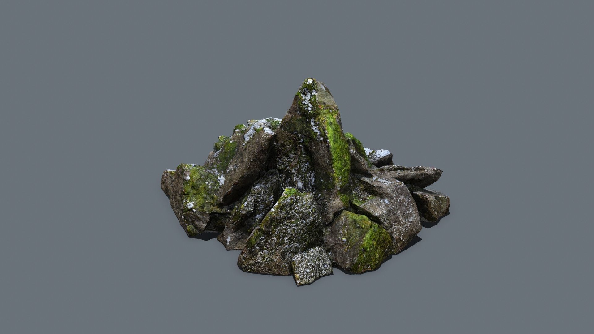 rocks  Low-poly 3D model_4