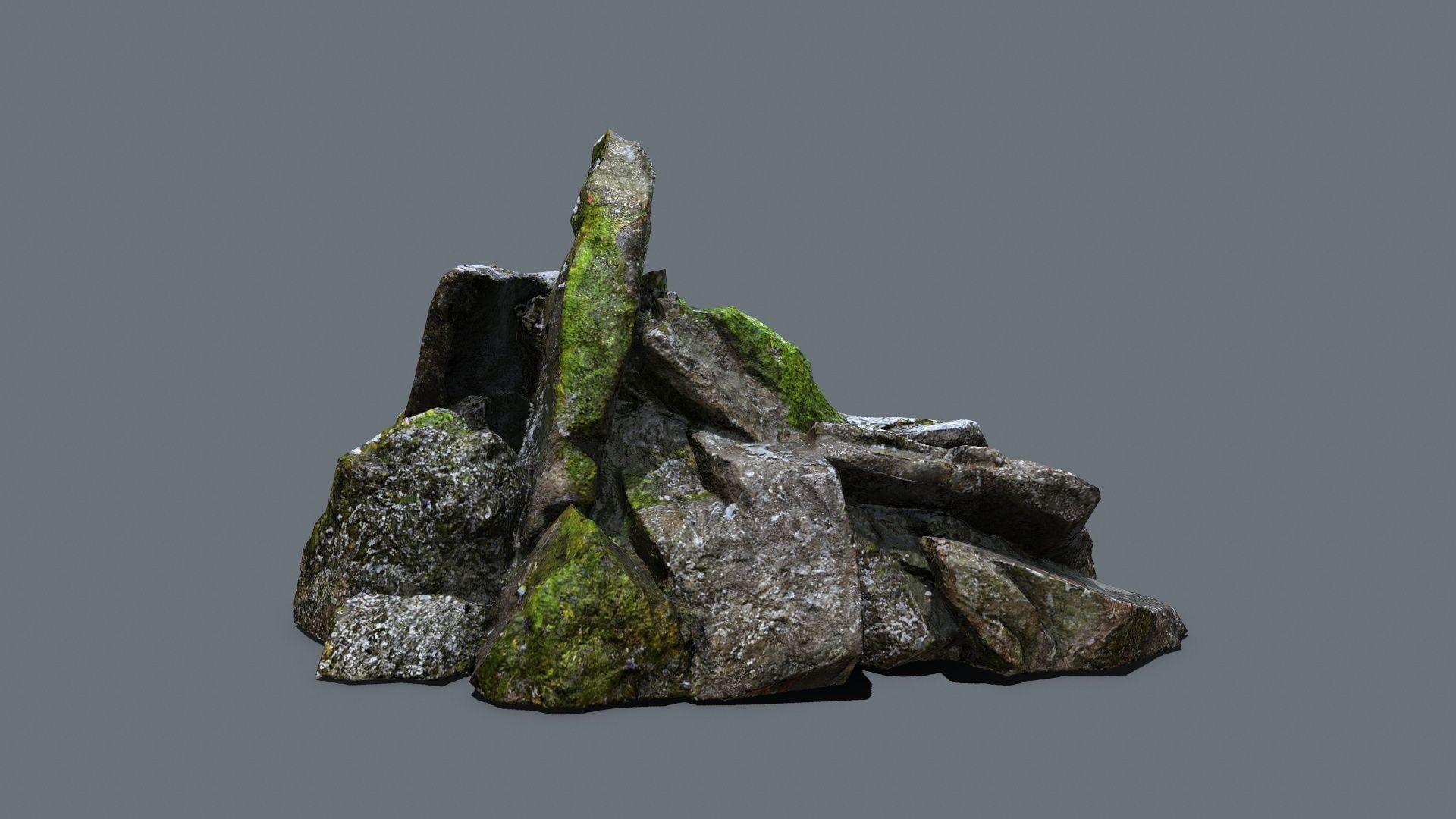 rocks  Low-poly 3D model_12