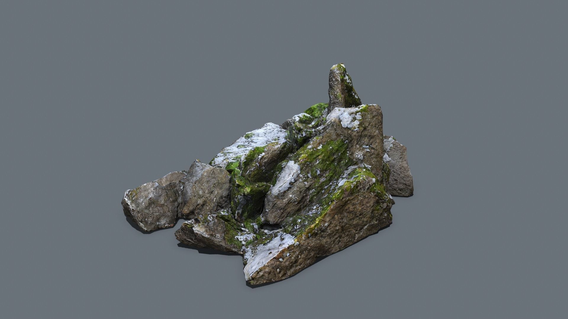rocks  Low-poly 3D model_6
