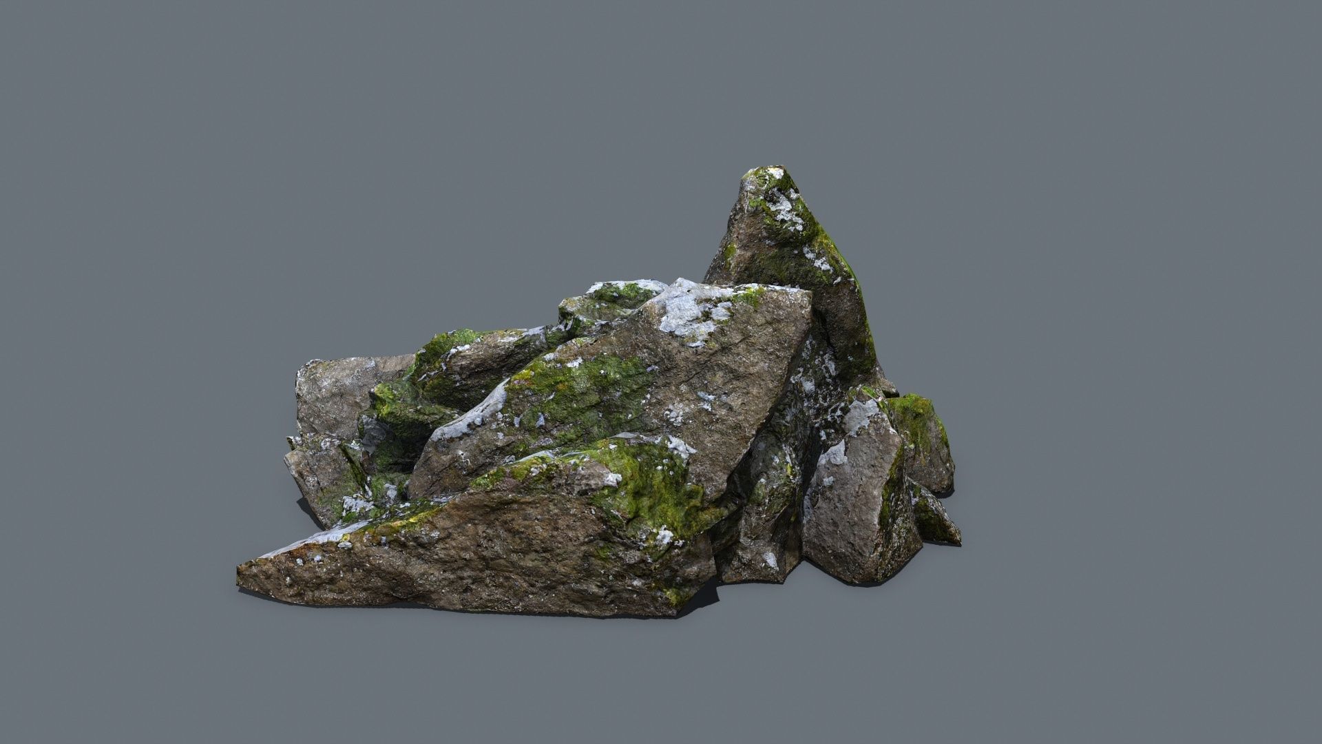rocks  Low-poly 3D model_5