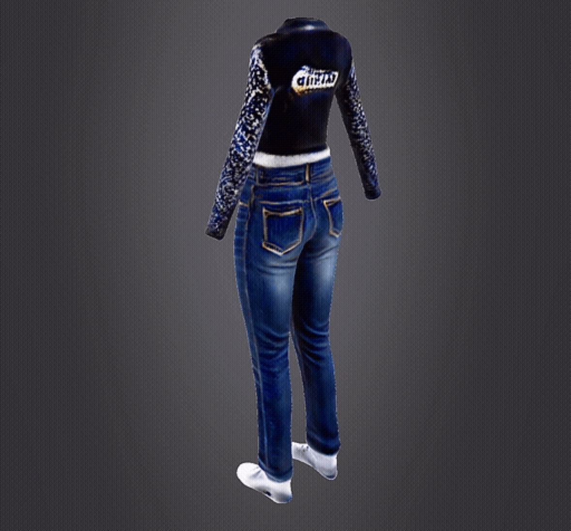 Jean fashion 3D print model_6