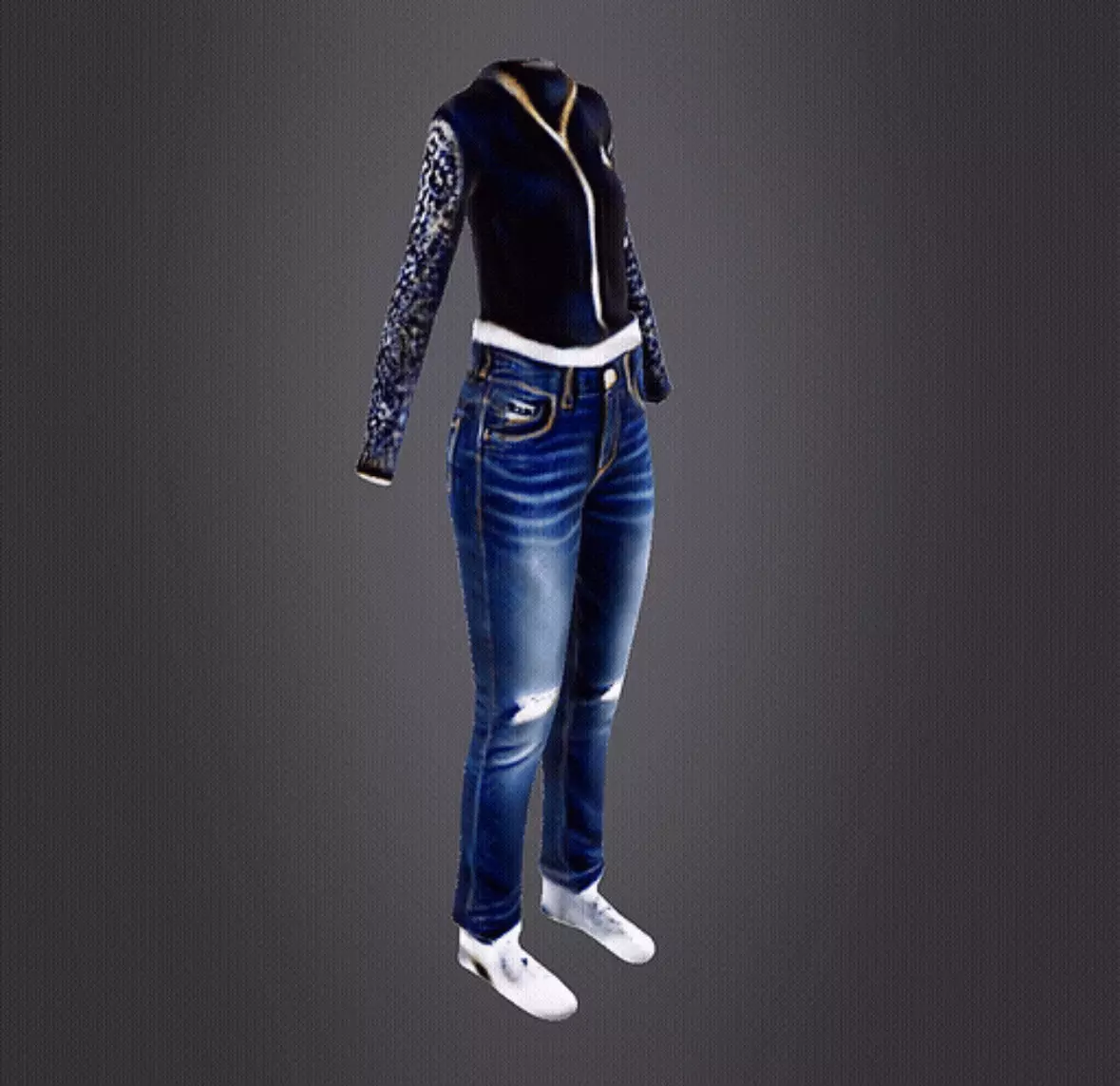Jean fashion 3D print model_0