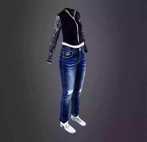 Jean fashion 3D print model Jean fashion 3D print model