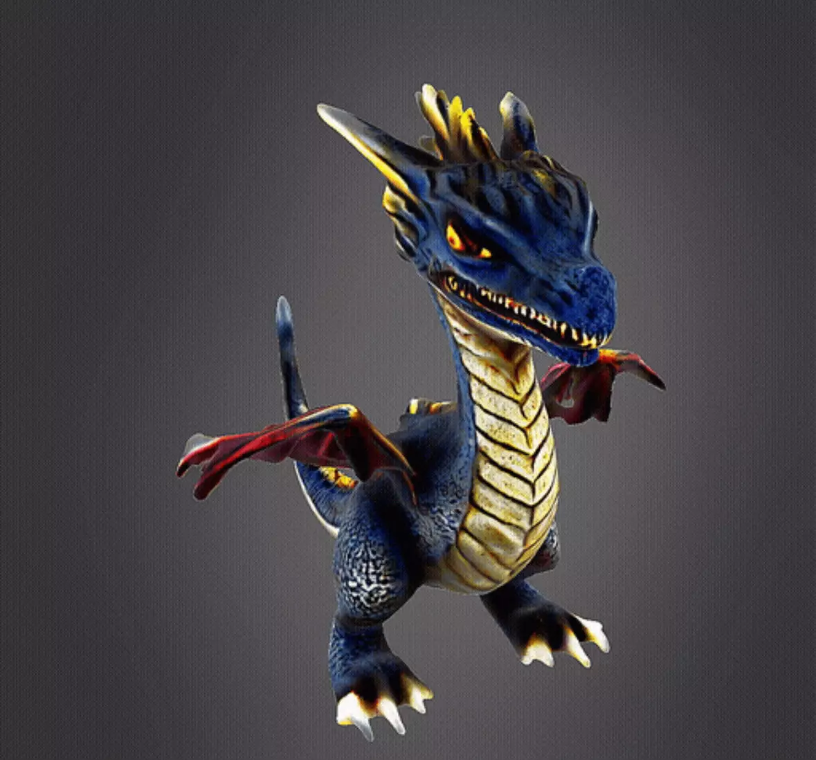 Baby dragon 3D print model_0