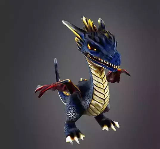Baby dragon 3D print model