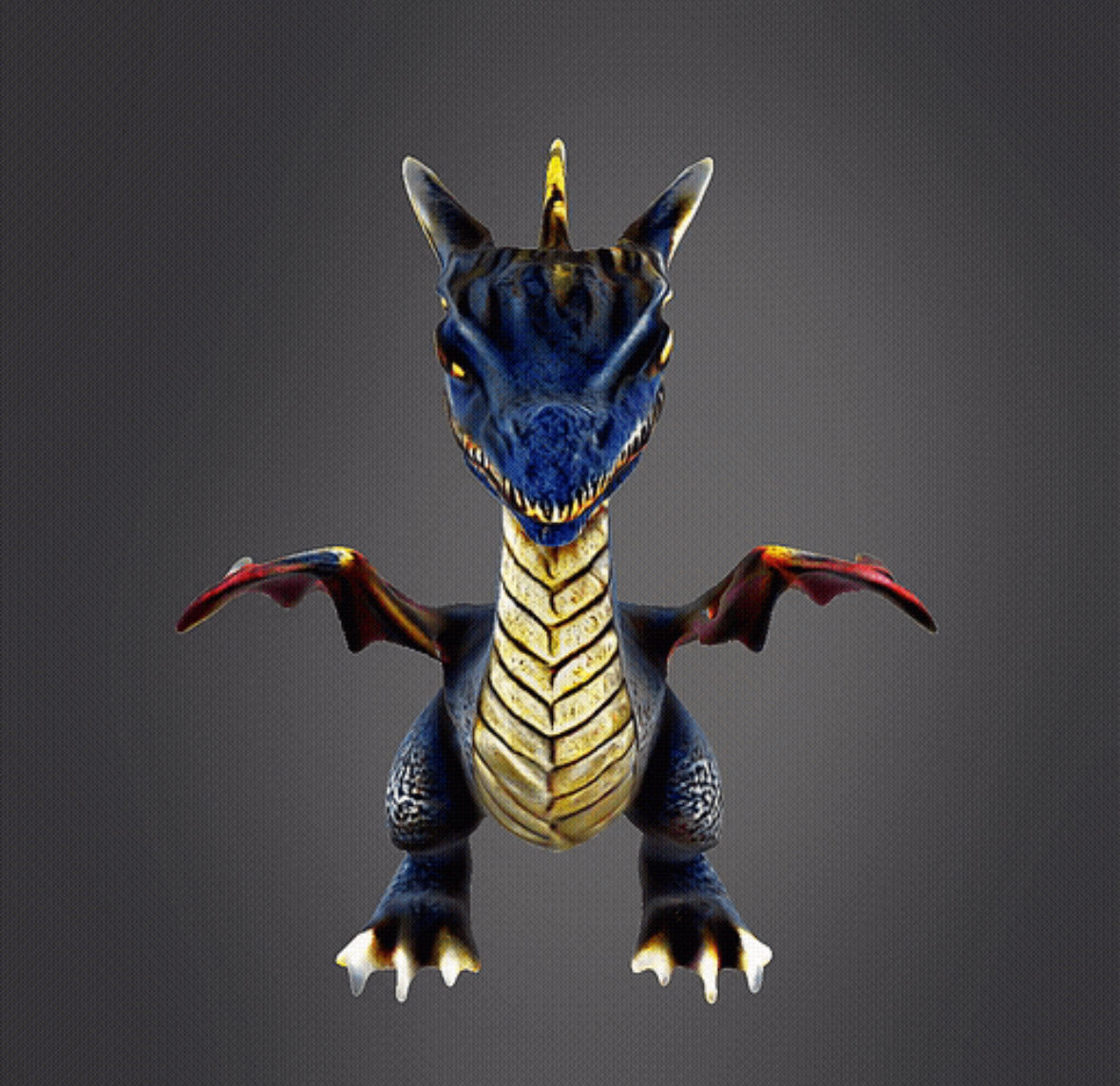 Baby dragon 3D print model_8