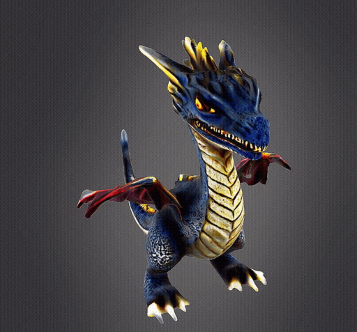 Baby dragon 3D print model_1
