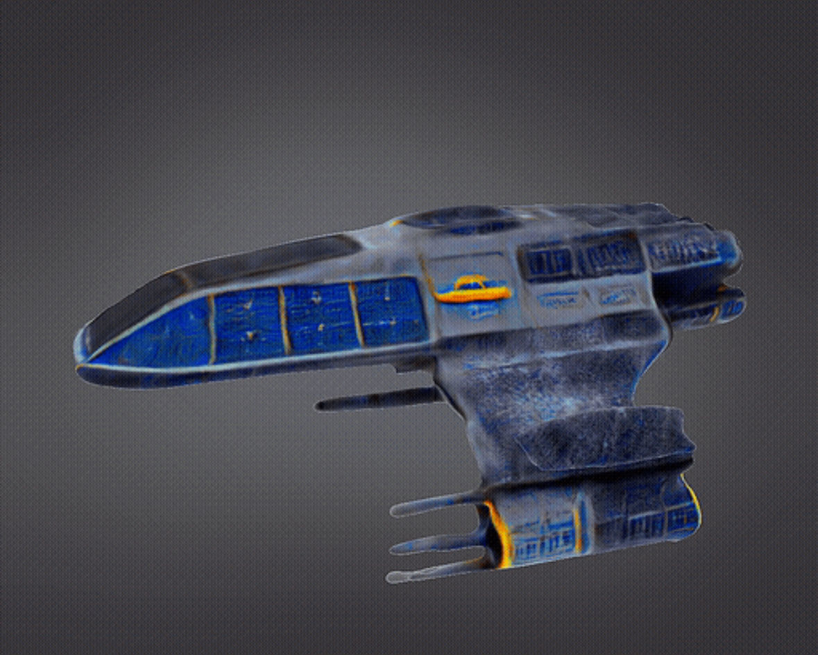 Space ship 3D print model_9
