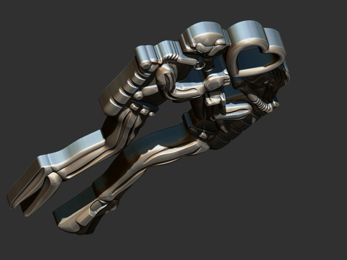 Divers Love Pendant 3D print model_13