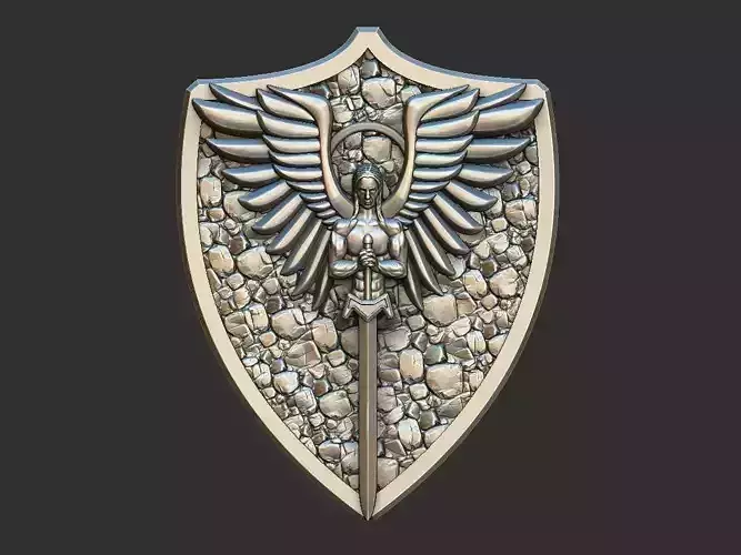 St Michael Shield 3D print model St Michael Shield 3D print model