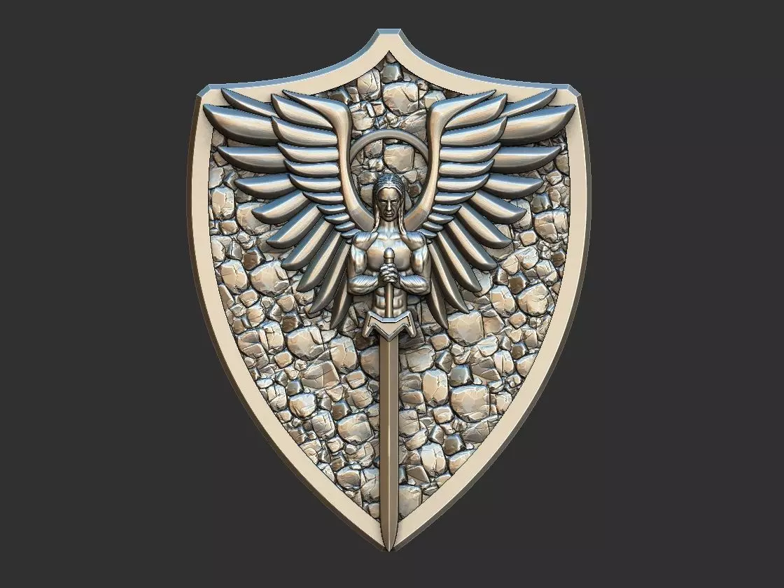St Michael Shield 3D print model_0