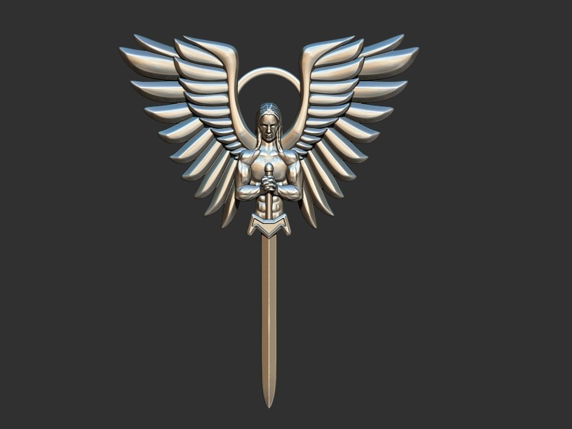 St Michael Shield 3D print model_12