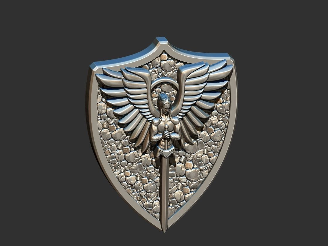St Michael Shield 3D print model_8