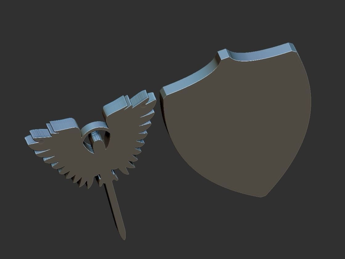 St Michael Shield 3D print model_6