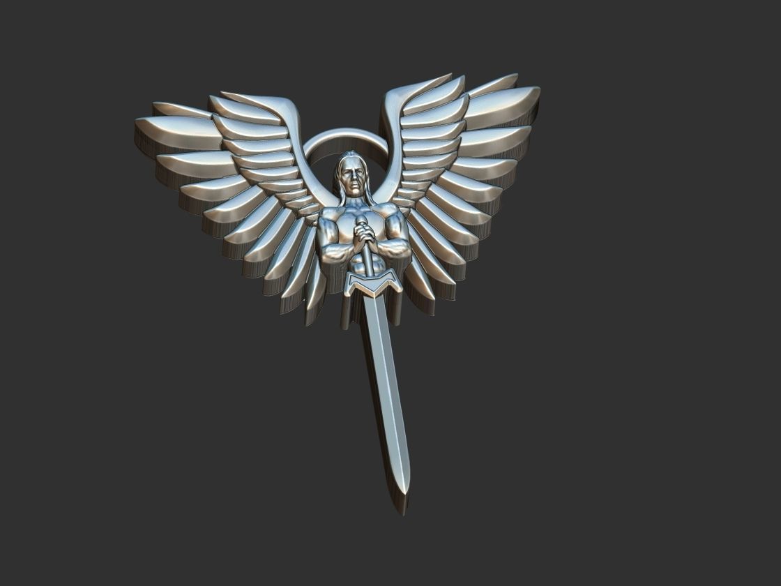 St Michael Shield 3D print model_15