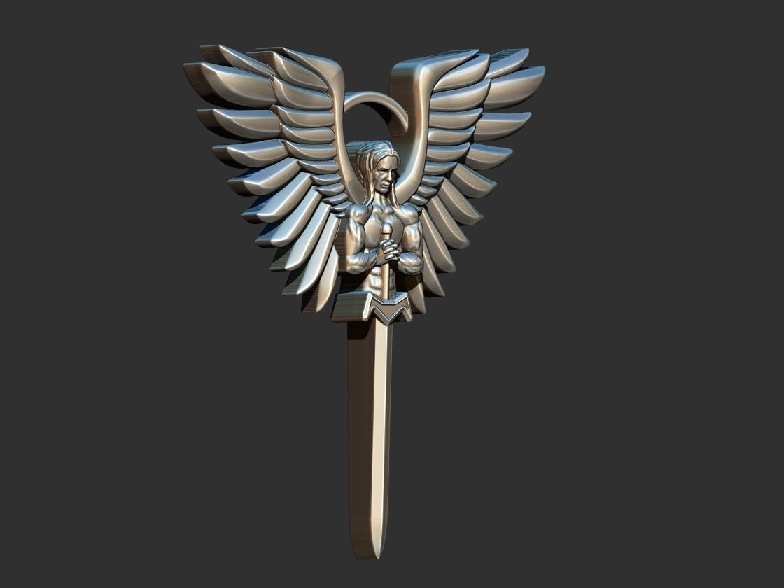 St Michael Shield 3D print model_13