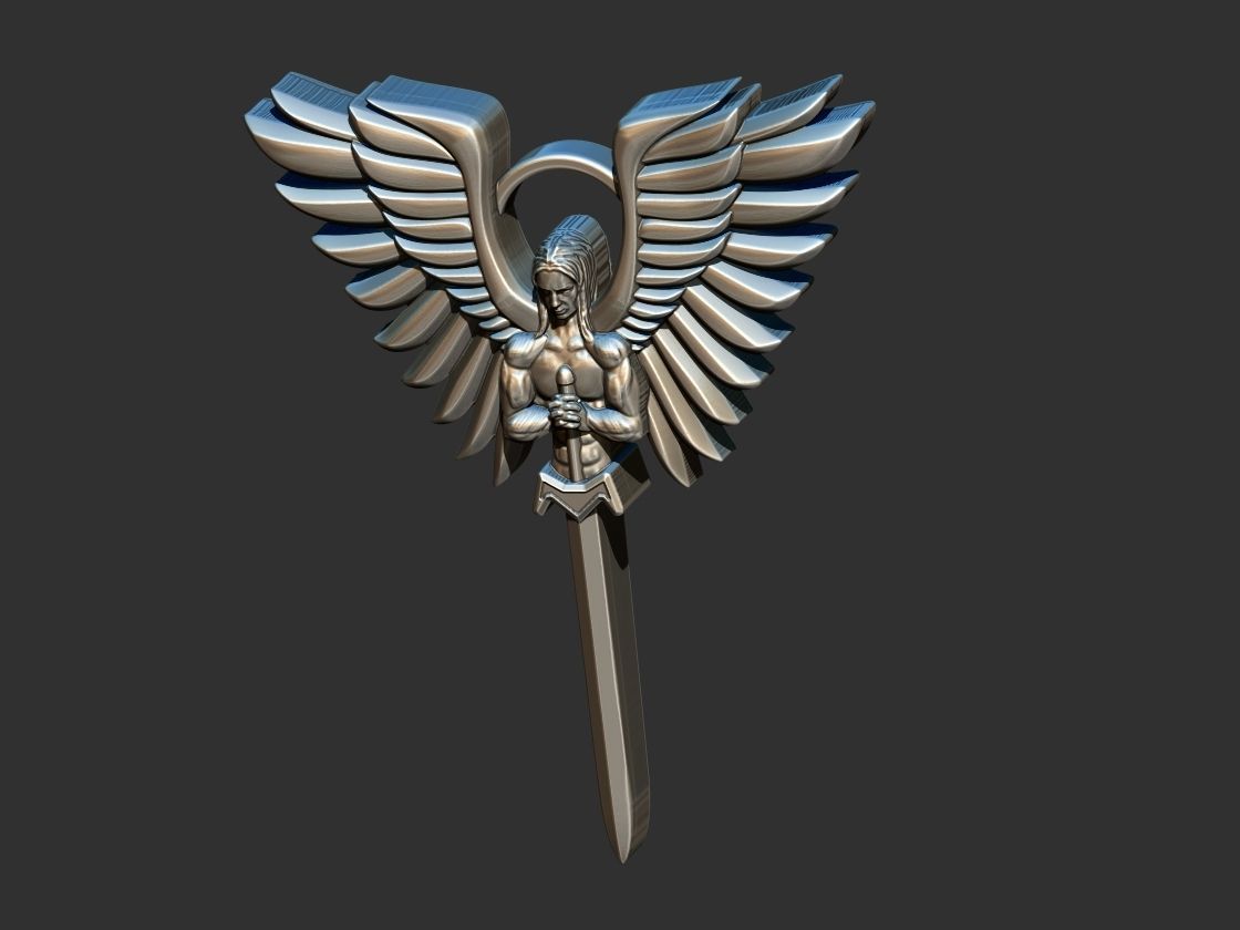 St Michael Shield 3D print model_14