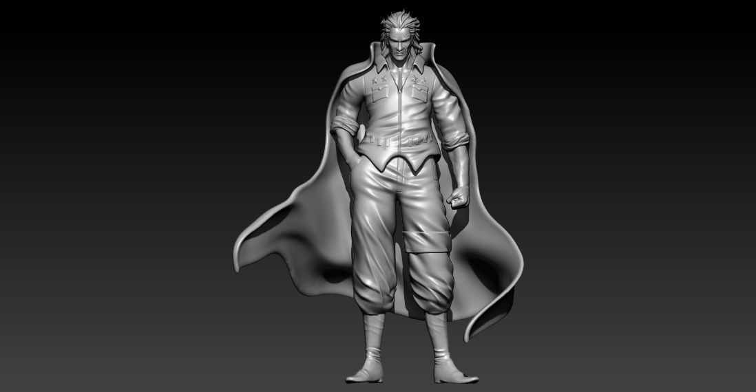 MONKEY D DRAGON - ONE PIECE - 3D PRINT 3D print model_2