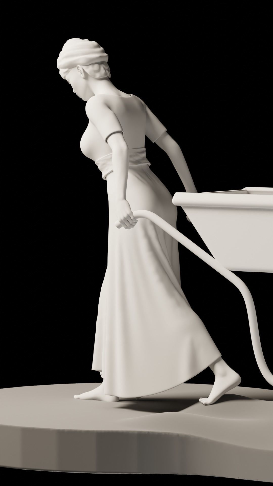 Poor Women 3D print model_9