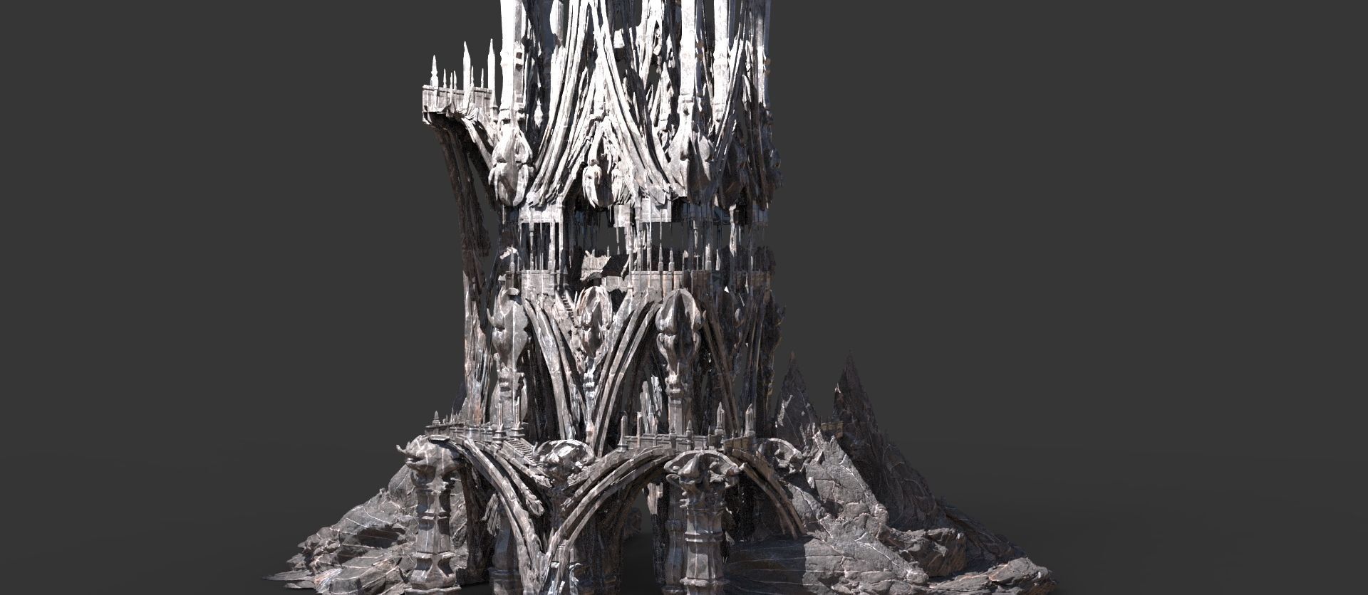 Hyborian Ancient Temple arena towers collection 3D 3D model_49