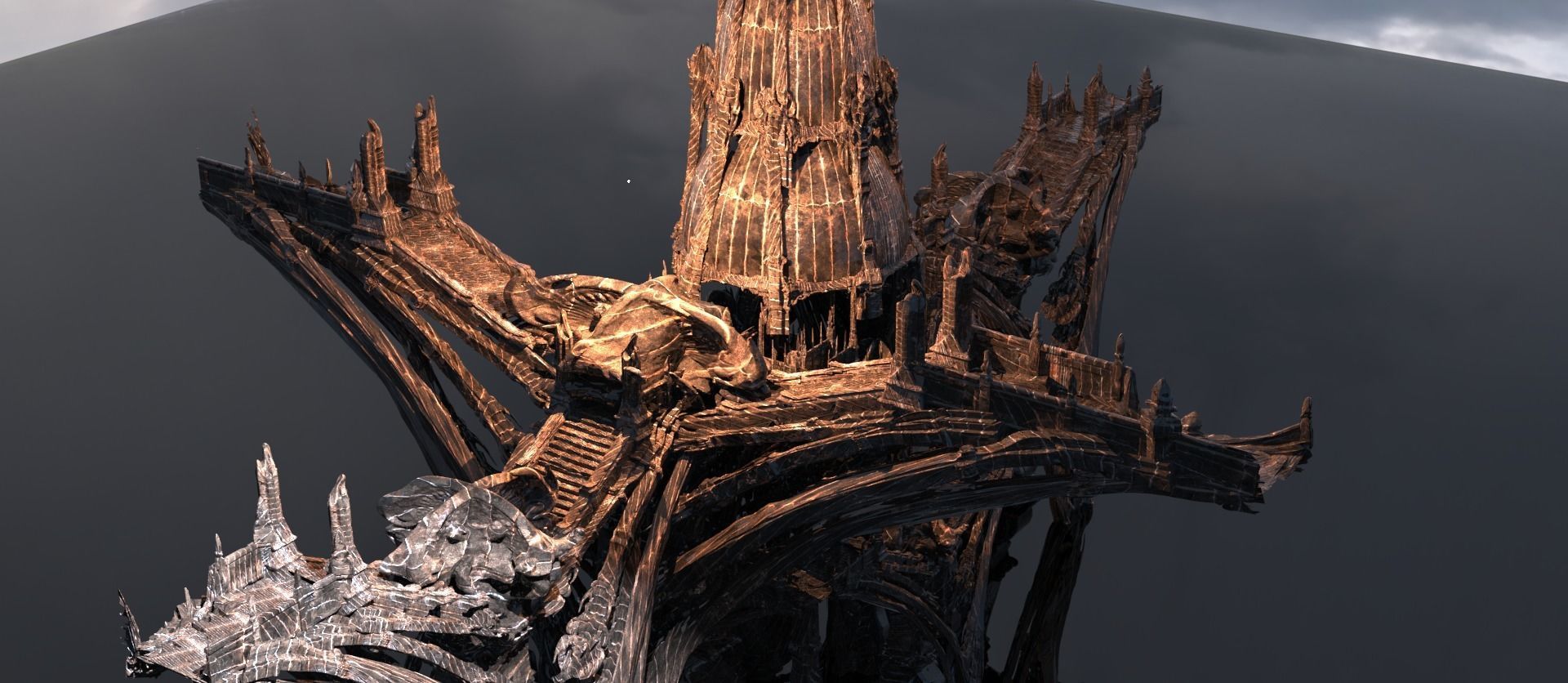 Hyborian Ancient Temple arena towers collection 3D 3D model_19