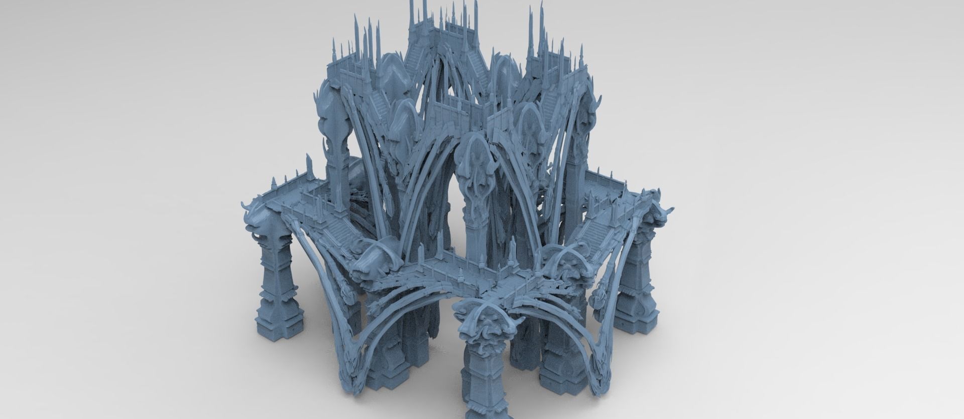 Hyborian Ancient Temple arena towers collection 3D 3D model_9