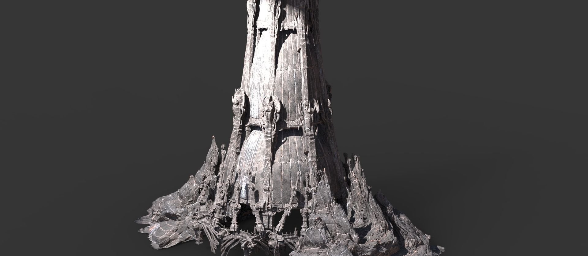 Hyborian Ancient Temple arena towers collection 3D 3D model_46