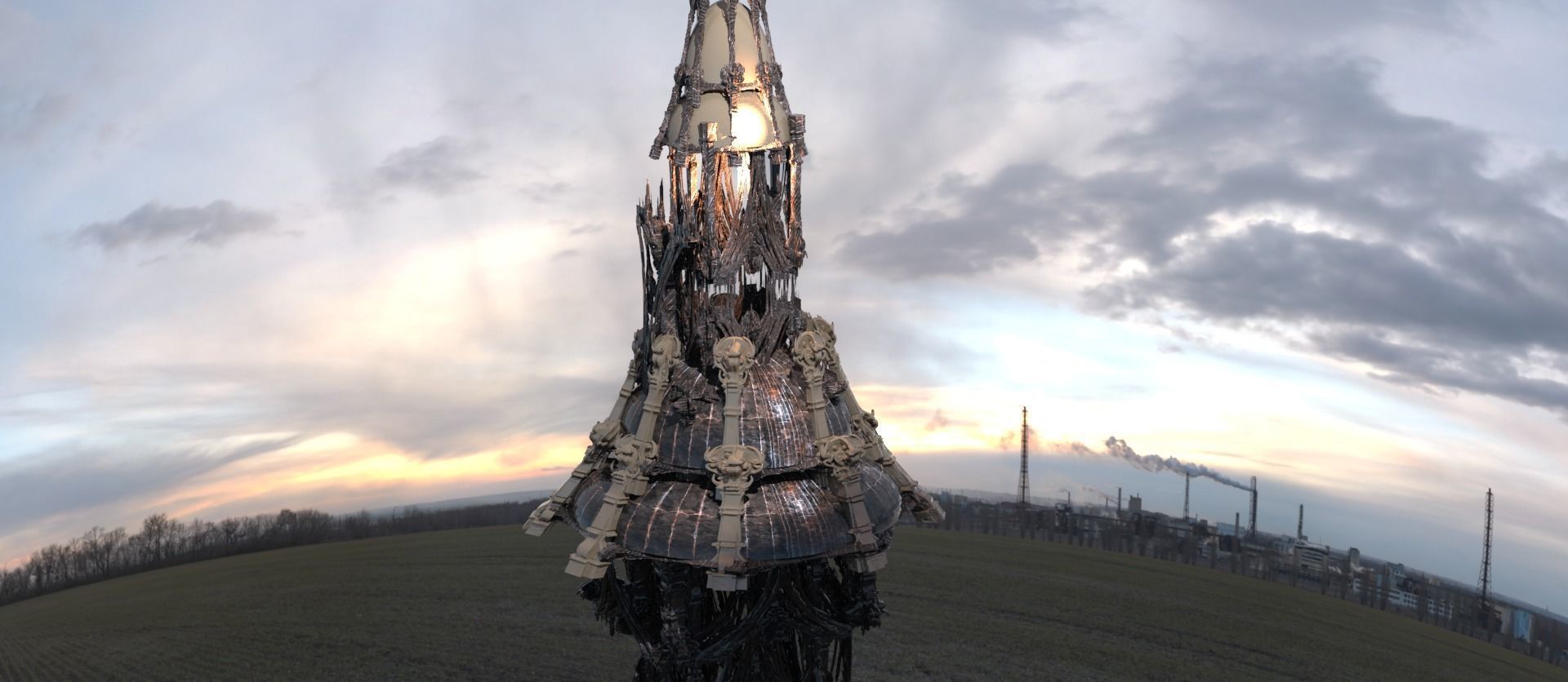 Hyborian Ancient Temple arena towers collection 3D 3D model_66