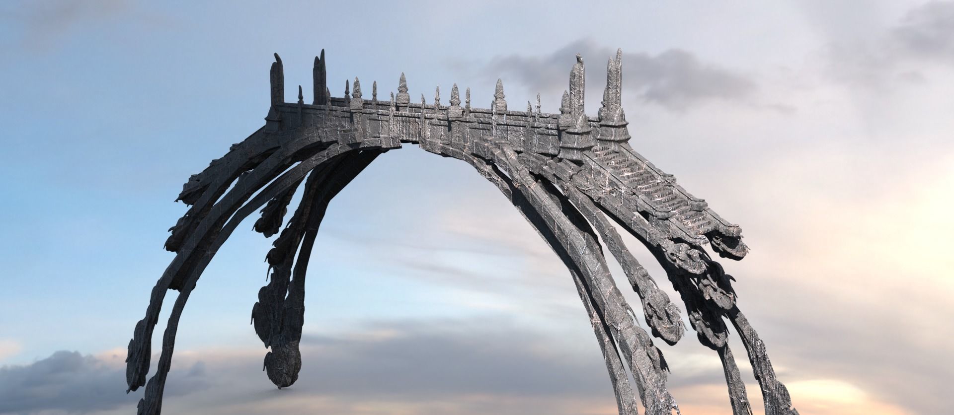 Hyborian Ancient Temple arena towers collection 3D 3D model_17