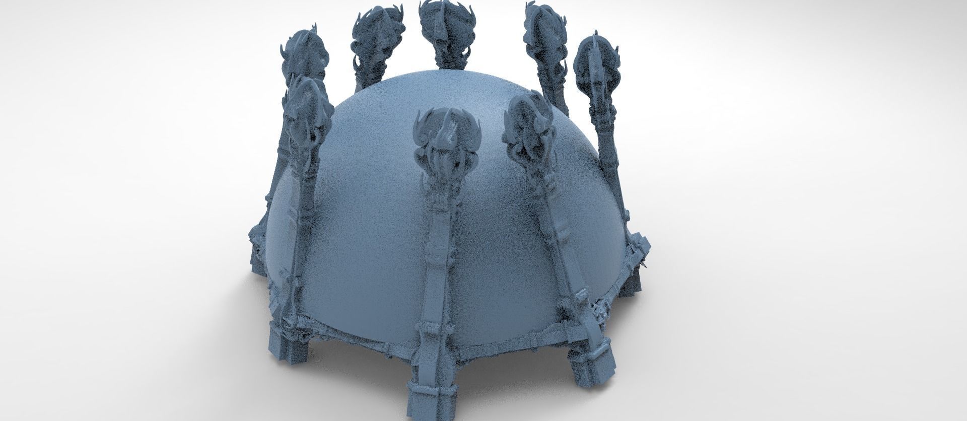 Hyborian Ancient Temple arena towers collection 3D 3D model_24