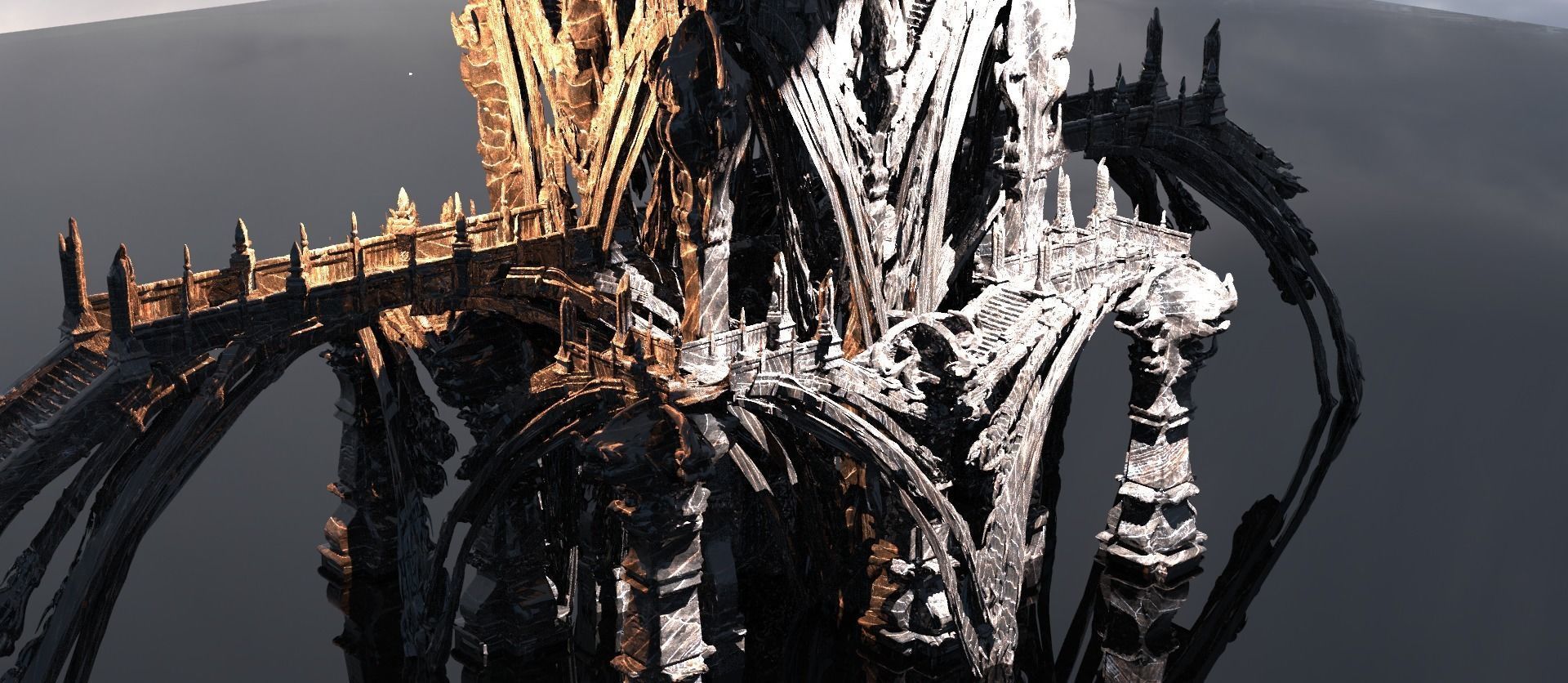 Hyborian Ancient Temple arena towers collection 3D 3D model_30