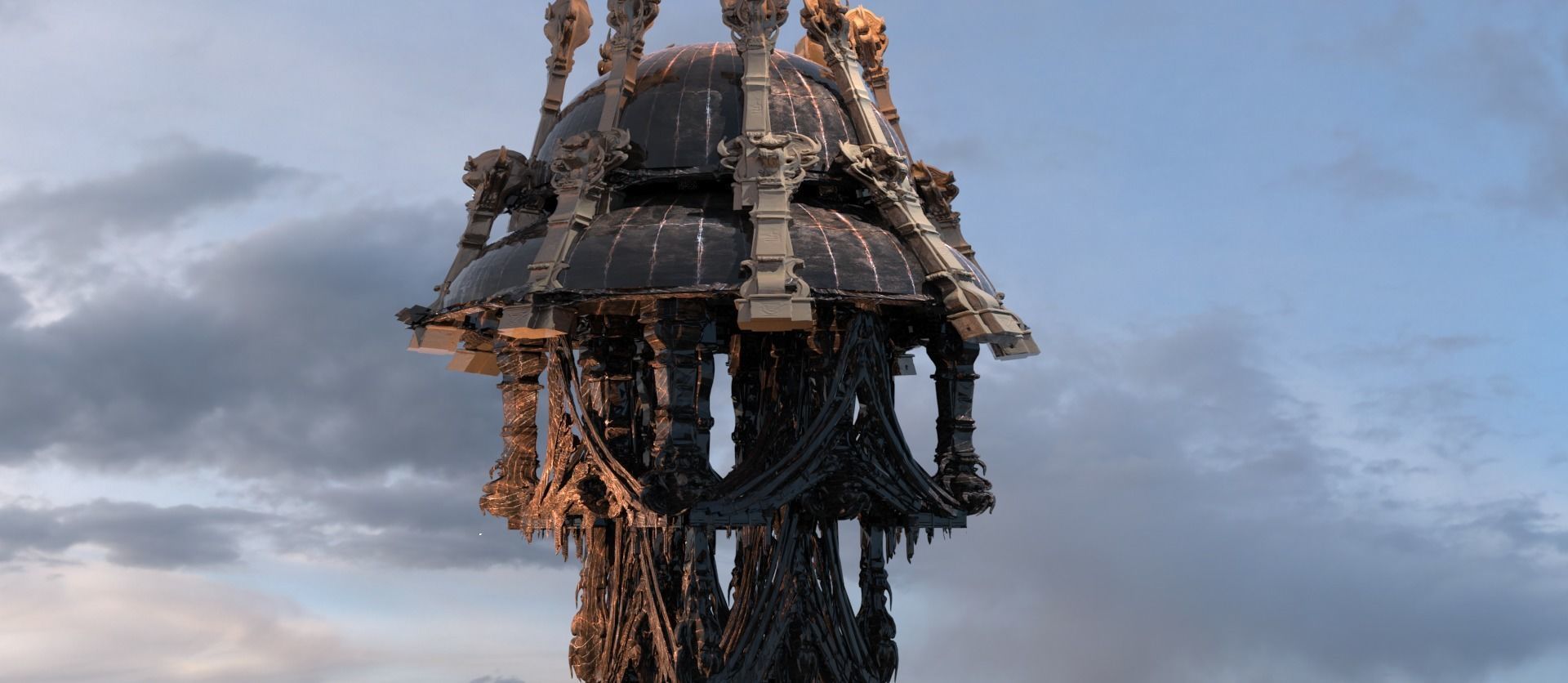 Hyborian Ancient Temple arena towers collection 3D 3D model_64