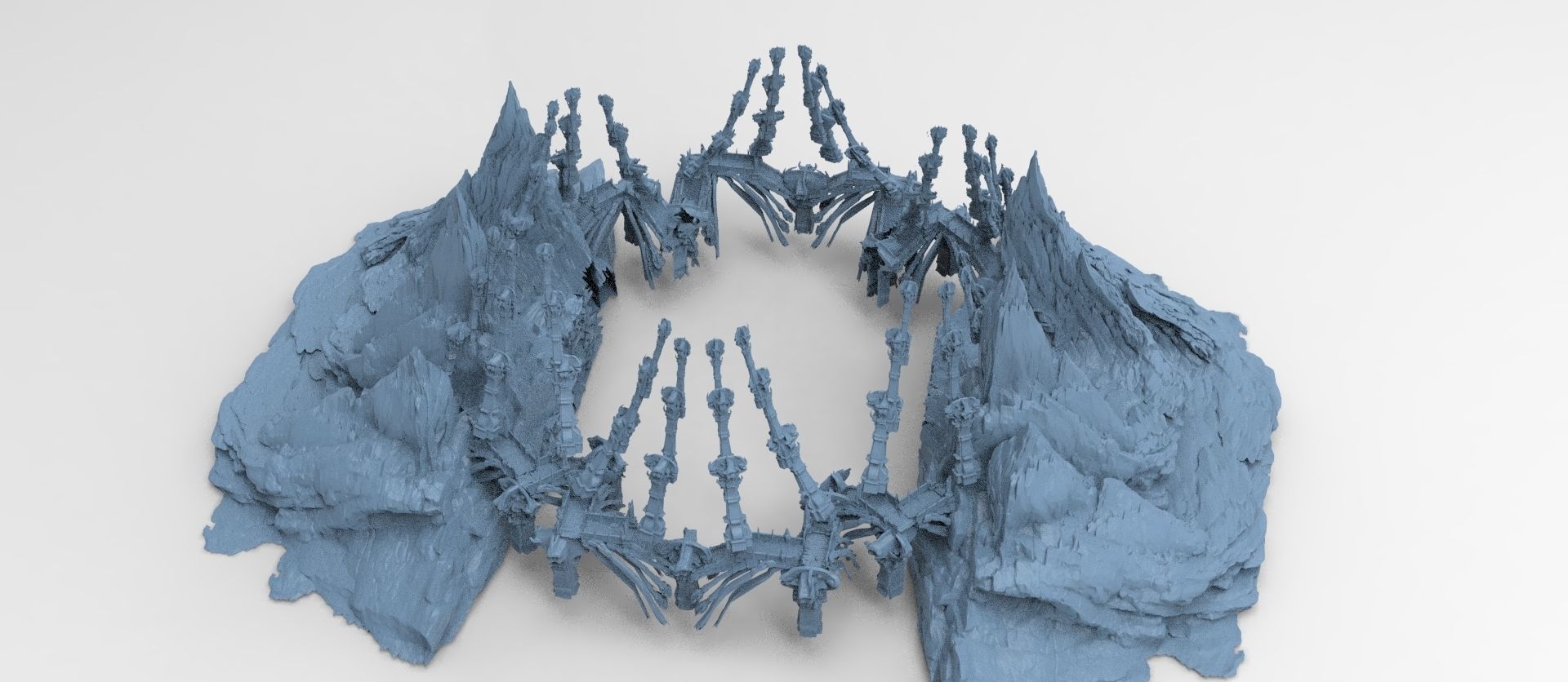 Hyborian Ancient Temple arena towers collection 3D 3D model_41