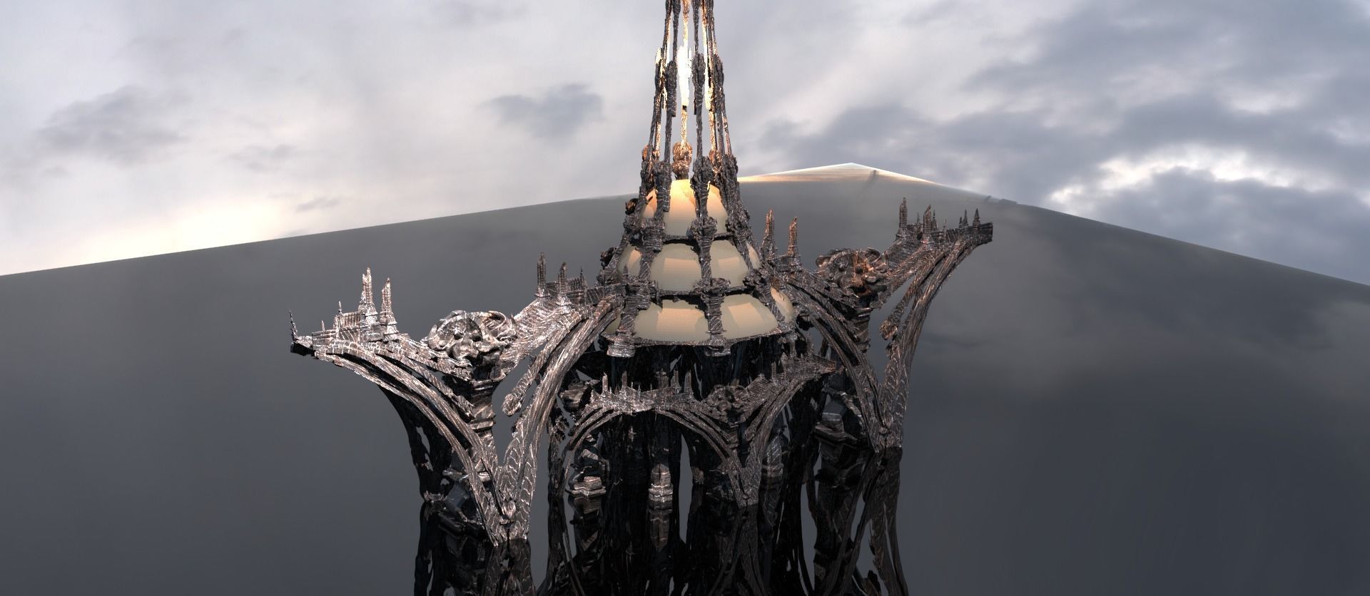 Hyborian Ancient Temple arena towers collection 3D 3D model_5