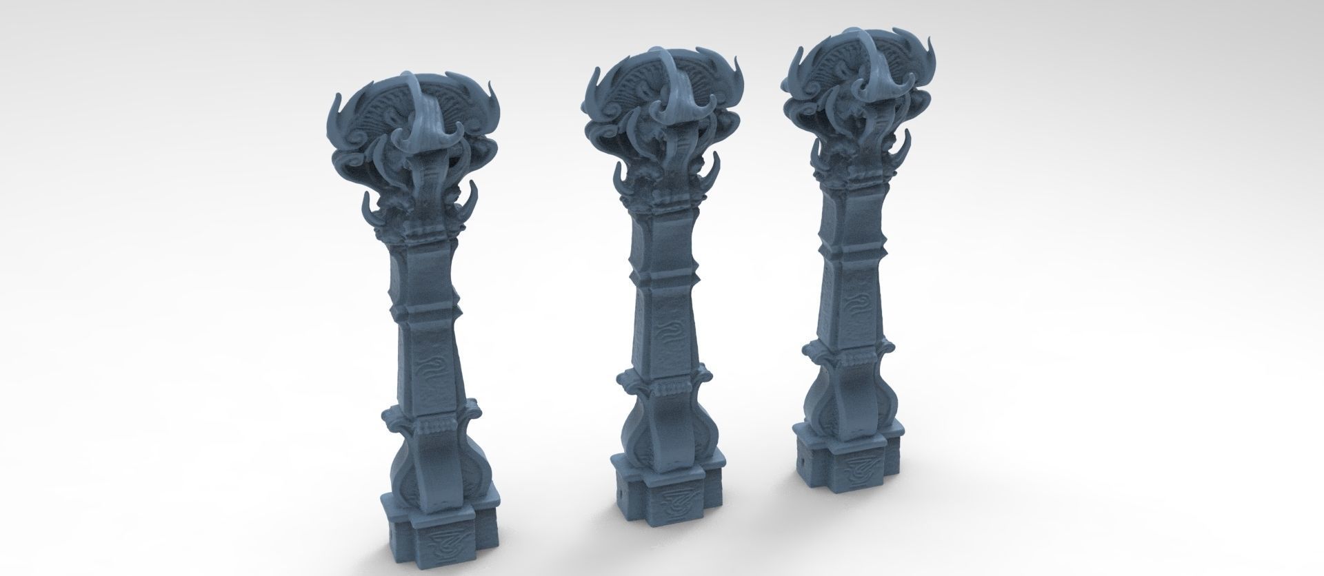 Hyborian Ancient Temple arena towers collection 3D 3D model_61