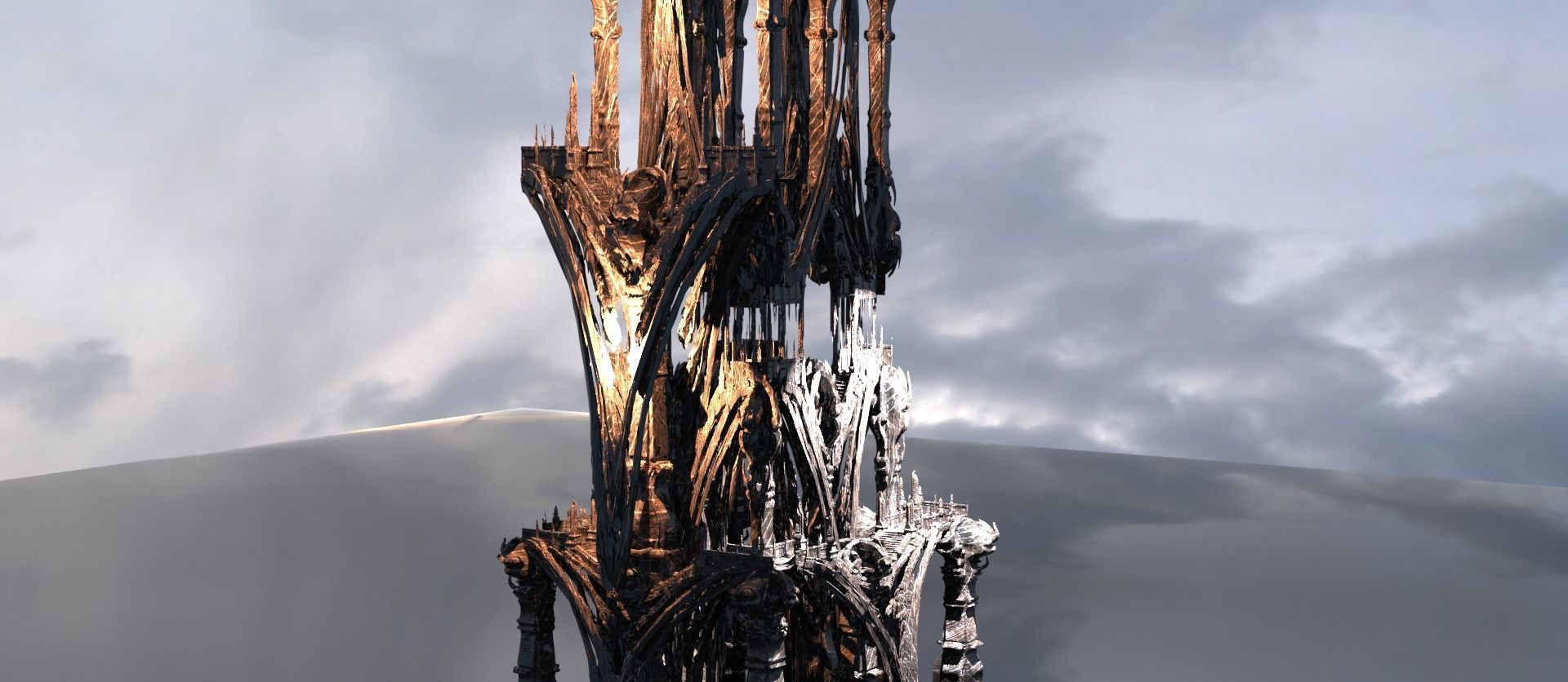 Hyborian Ancient Temple arena towers collection 3D 3D model_60