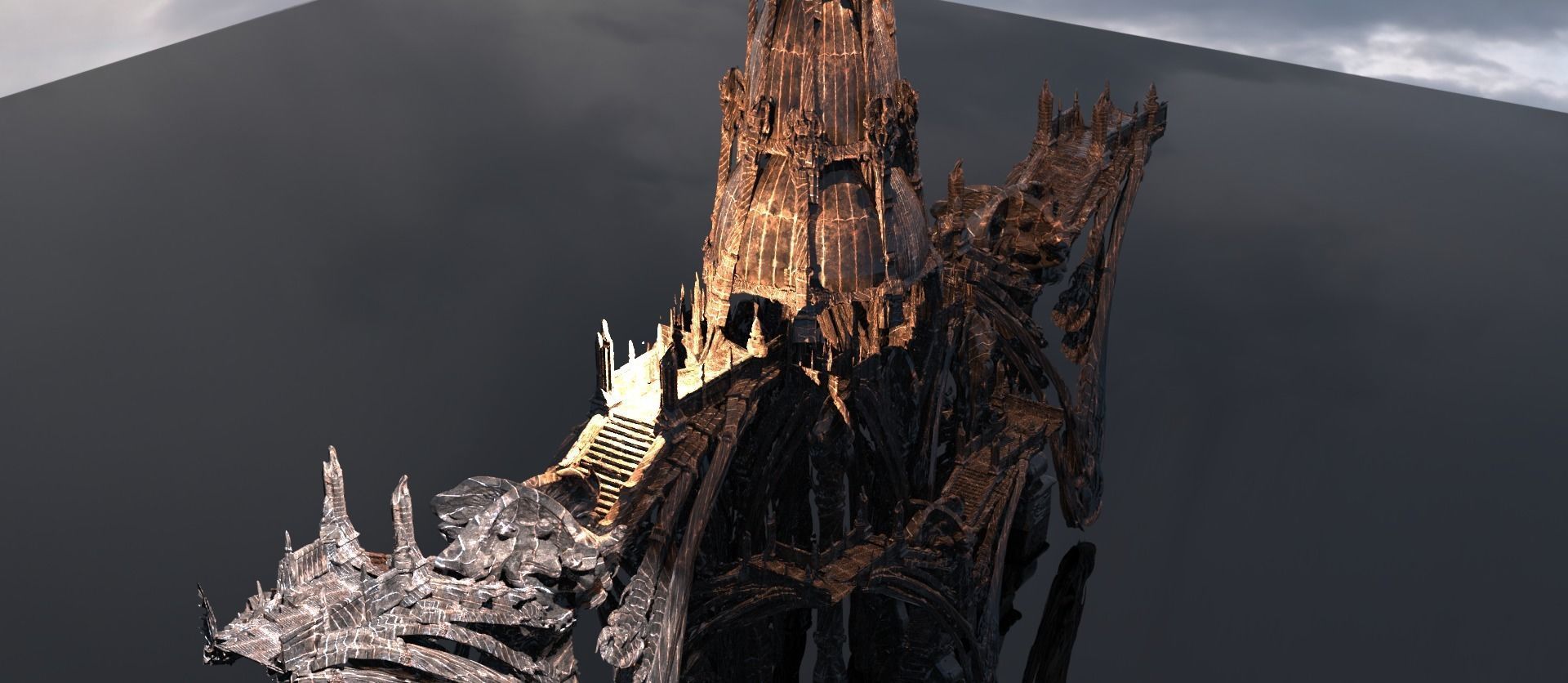 Hyborian Ancient Temple arena towers collection 3D 3D model_65