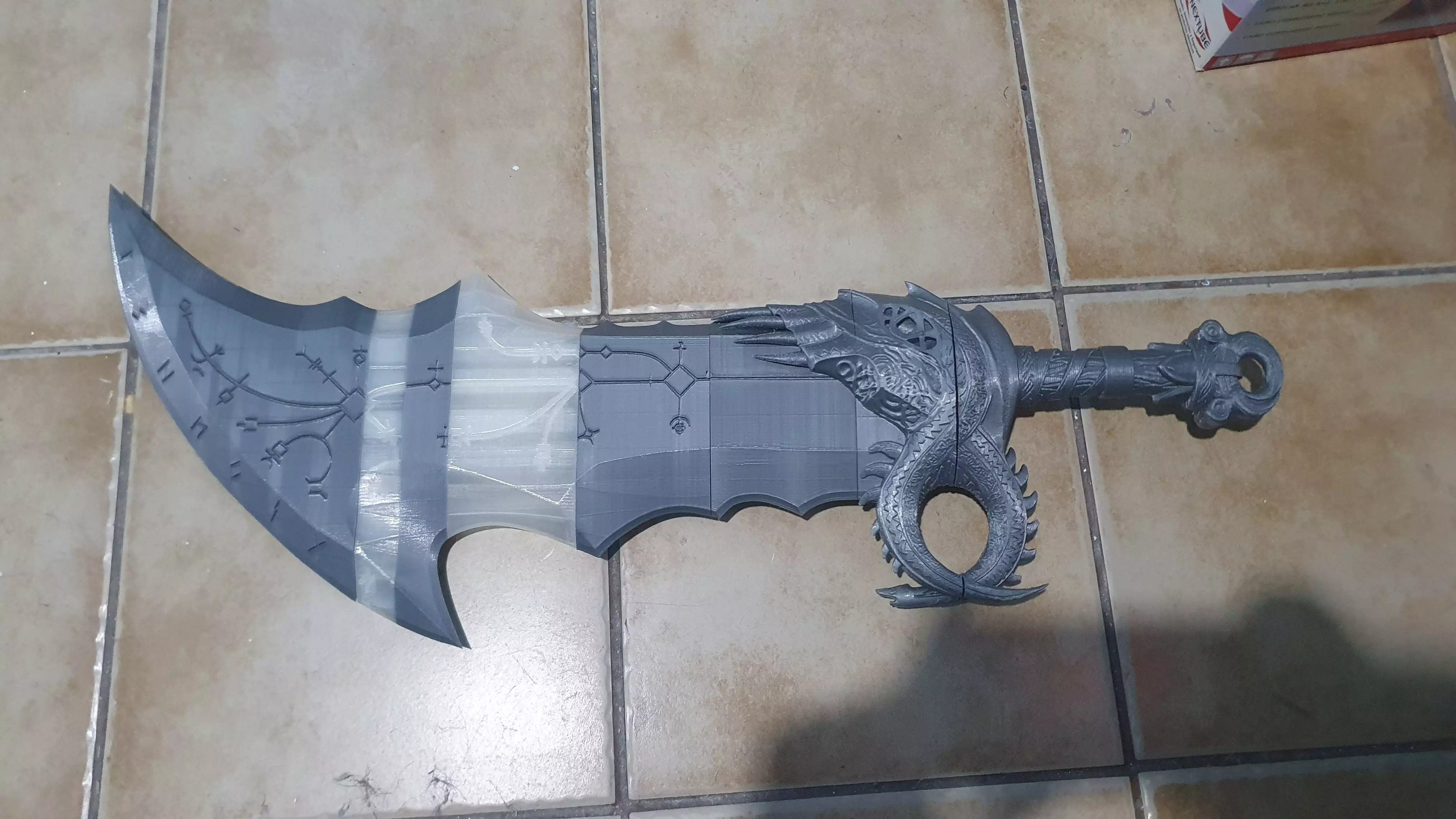 God of War 2018 Kratos blades of chaos level 5 3d model print 3D print model_0