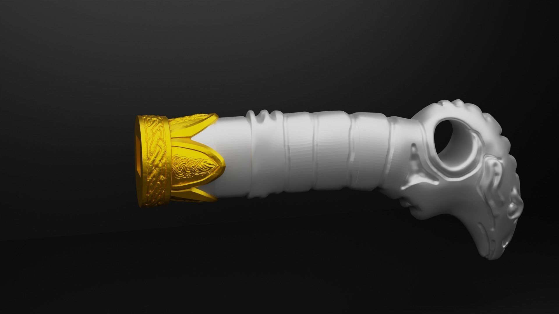 God of War 2018 Kratos blades of chaos level 5 3d model print 3D print model_38