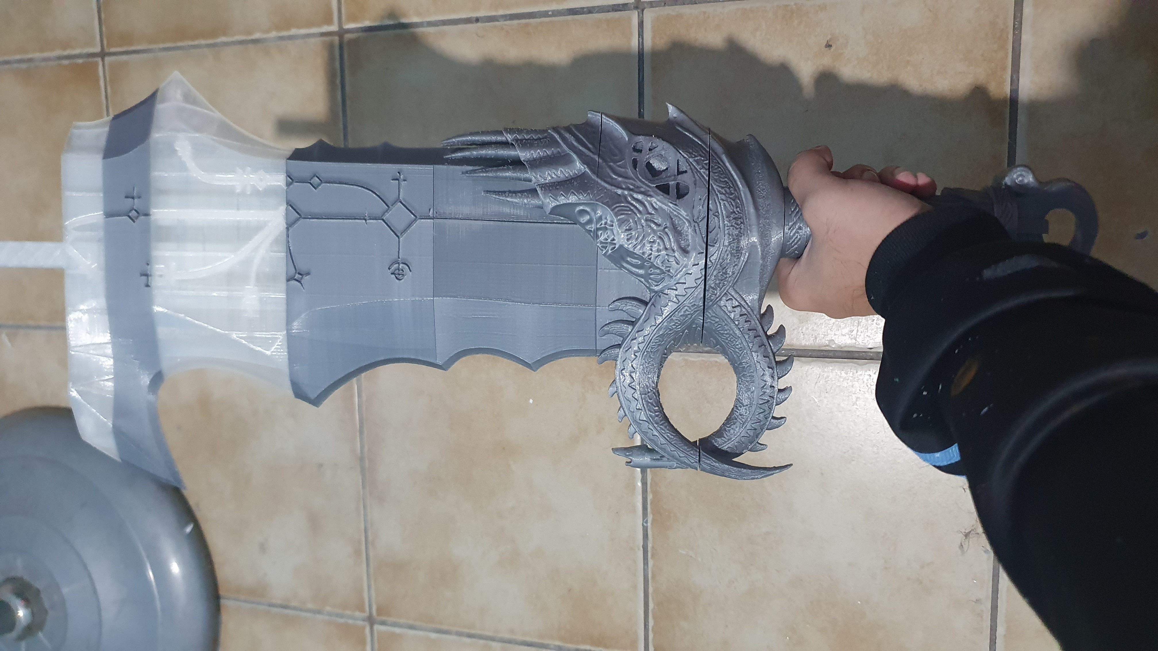 God of War 2018 Kratos blades of chaos level 5 3d model print 3D print model_17