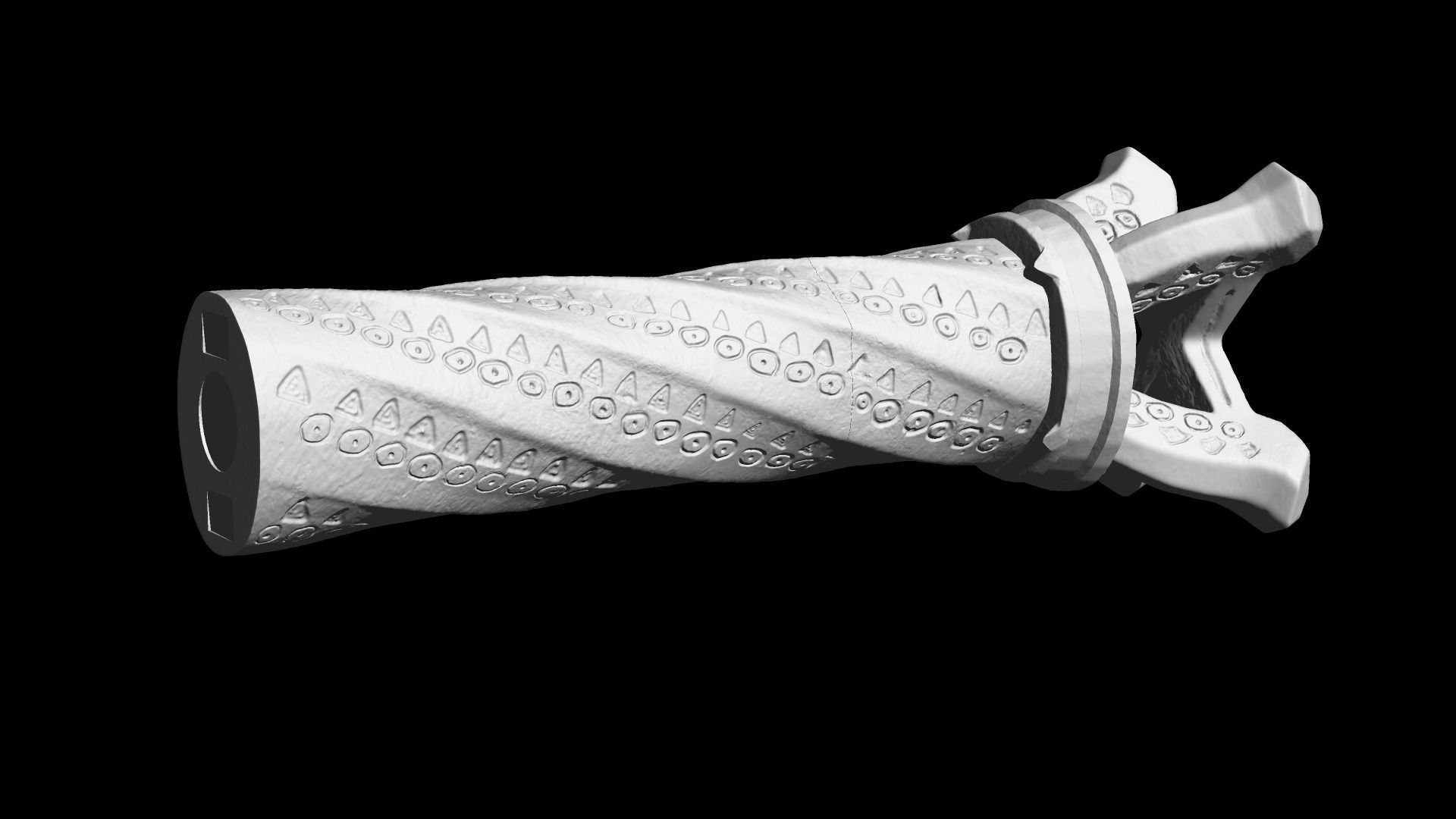 God of War 2018 Kratos blades of chaos level 5 3d model print 3D print model_34