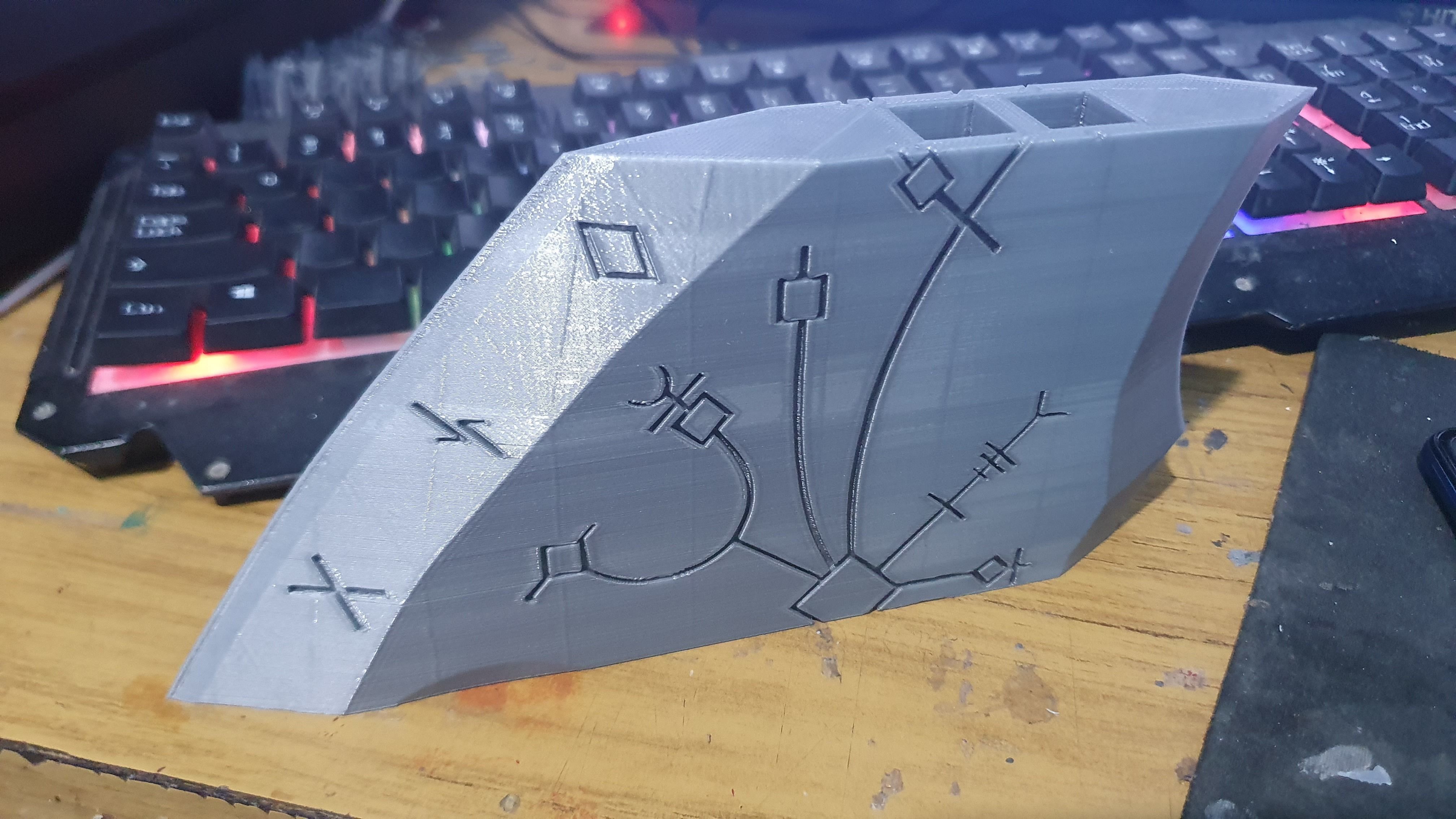 God of War 2018 Kratos blades of chaos level 5 3d model print 3D print model_22