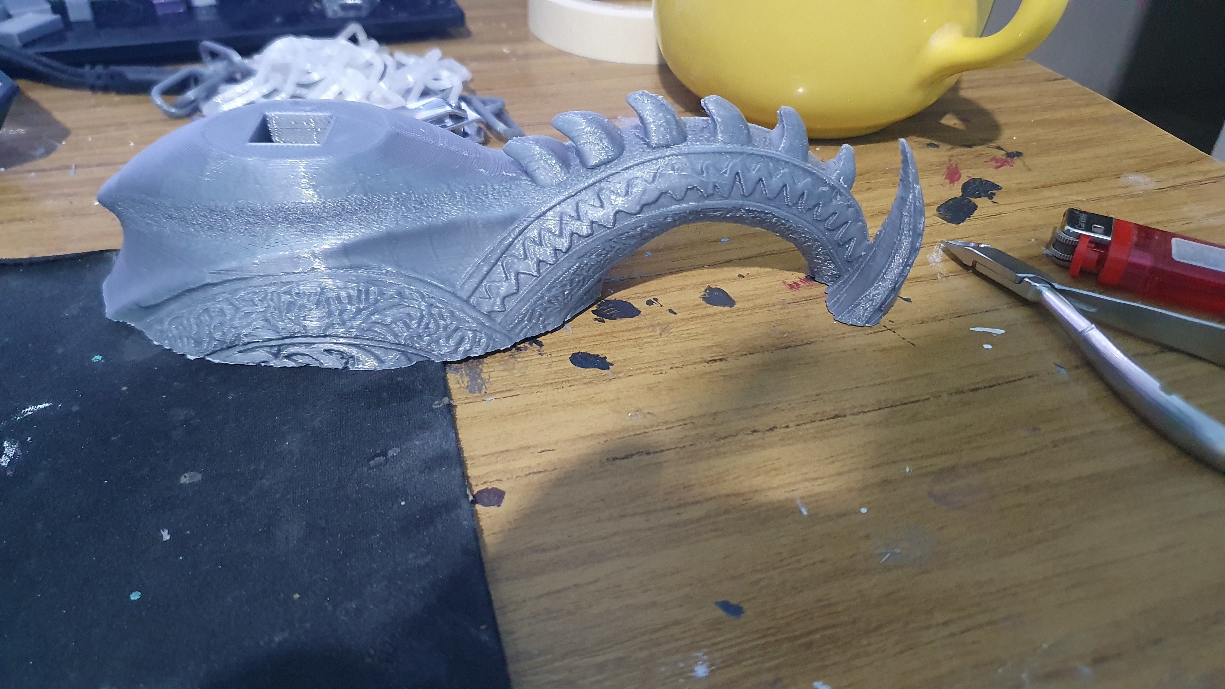 God of War 2018 Kratos blades of chaos level 5 3d model print 3D print model_29